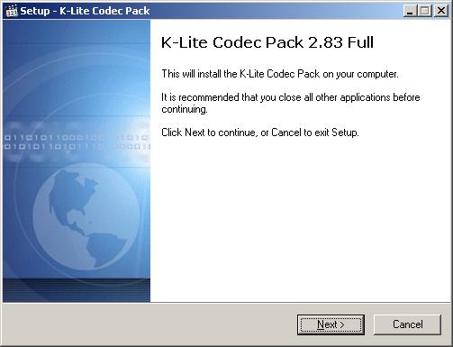 K-lite Codec Pack 2.83